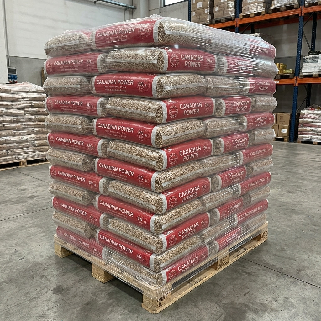 PELLET CANADIAN POWER 100% ABETE ENplus A1 – PALLET 70 SACCHI DA 15KG