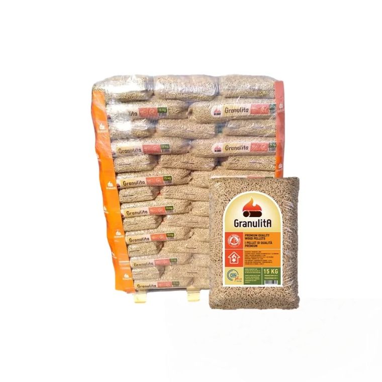 Granulita ENplus A1 Pellet – 70 Sacchi per Stufe e Caldaie