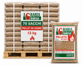 PELLET PER STUFE AGRARIA GIOIESE CLASSE A1 LEGNO DI CONIFERE – PALLET 70 SACCHI DA 15KG