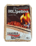 Danubia Wood Premium Holzpellets 15kg – Alte Prestazioni Certificati ENplus A1-PALLET 70 SACCHI DA 15KG