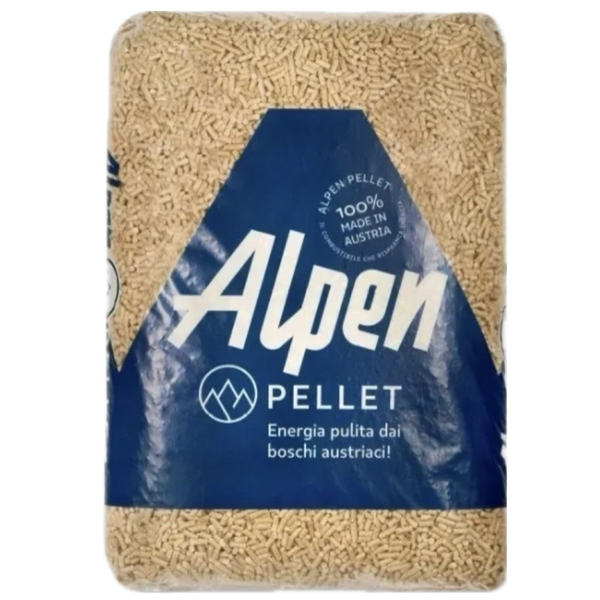 PELLET ALPEN PELLET PREMIUM A1 100% ABETE ENplus A1 – PALLET 70 SACCHI DA 15KG