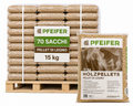 PELLET 100% ABETE DA SEGATURA DI LEGNO – PALLET 70 SACCHI DA 15KG