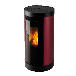 Stufa a pellet ventilata Round da 10,26 kw bianca
