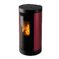 Stufa a pellet ventilata Round da 10,26 kw bianca