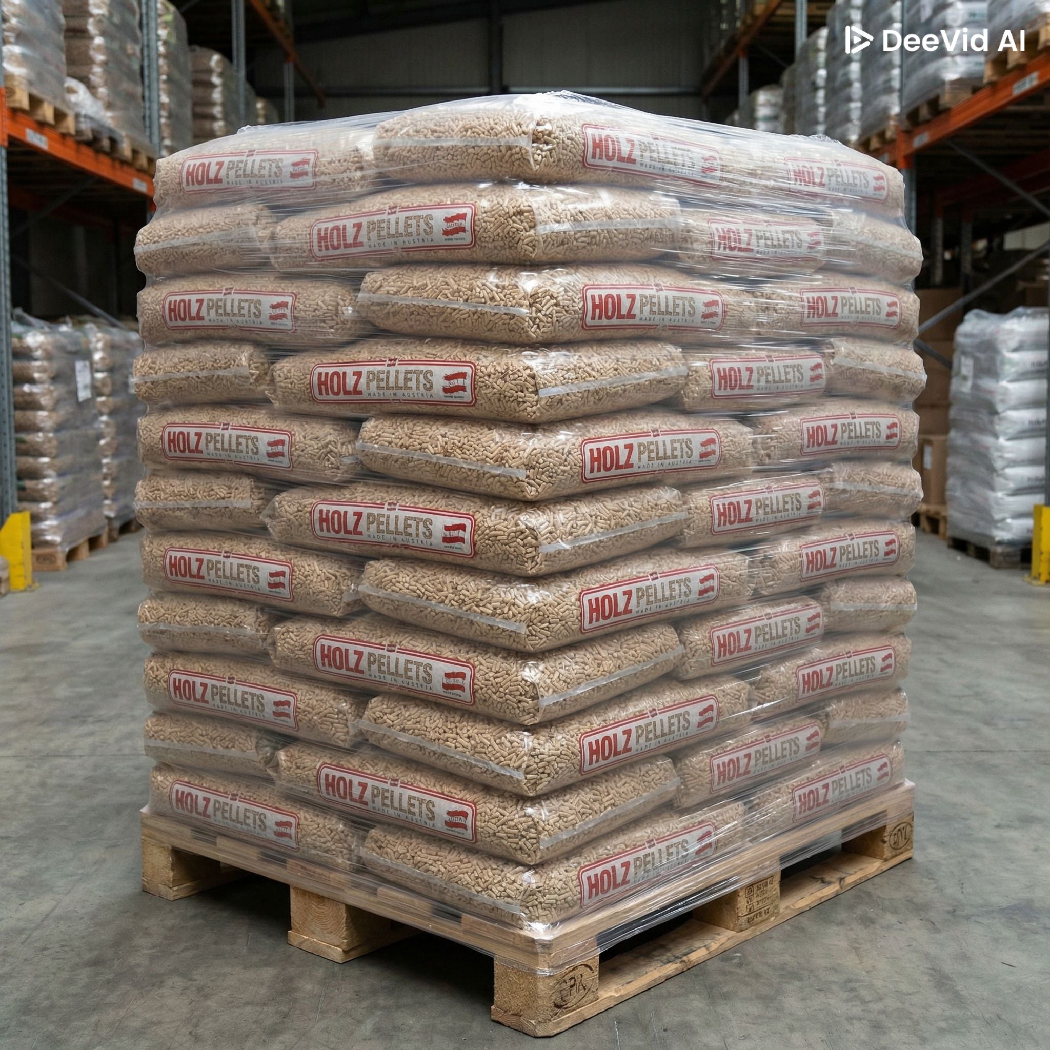 PELLET HOLZ 100% LEGNO DI ABETE AUSTRIACO ENplus A1 – PALLET 70 SACCHI DA 15KG