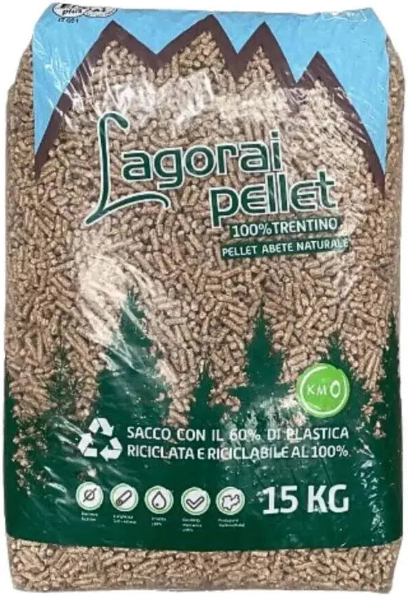LAGORAI PELLET 100% TRENTINO ABETE NATURALE – PALLET 70 SACCHI DA 15KG